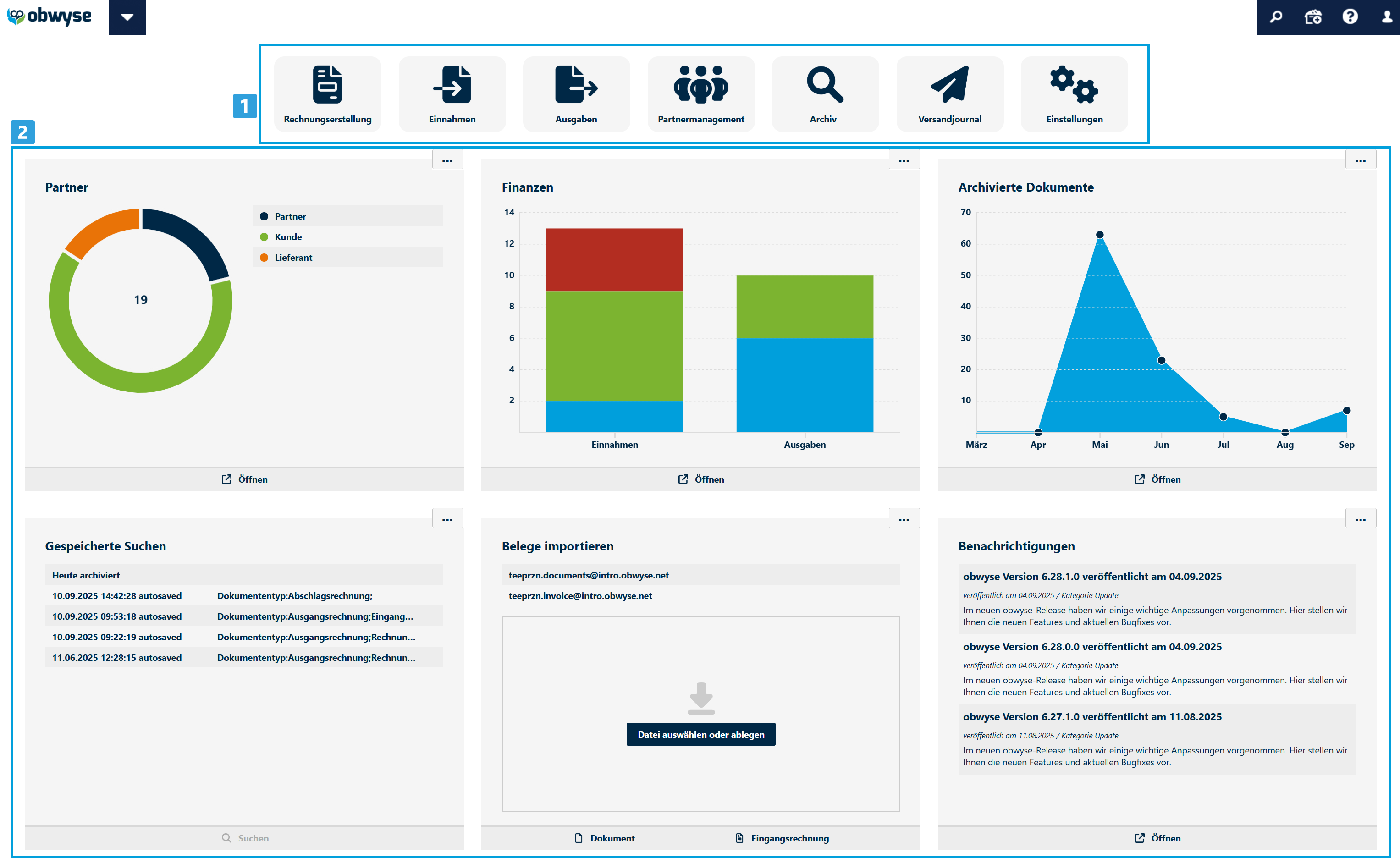 Startseite-Übersicht