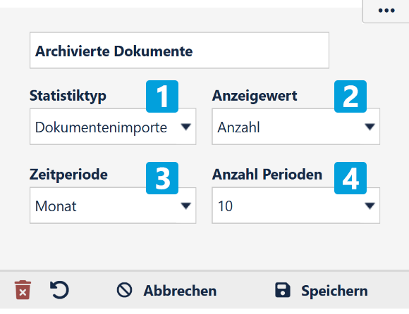 Widget-Archiv-Bearbeitungsansicht